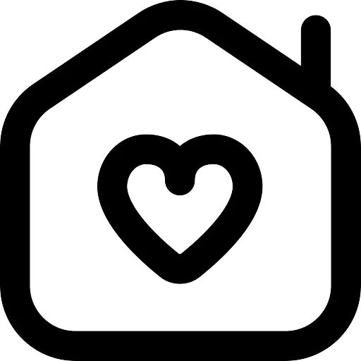 house chimney heart
