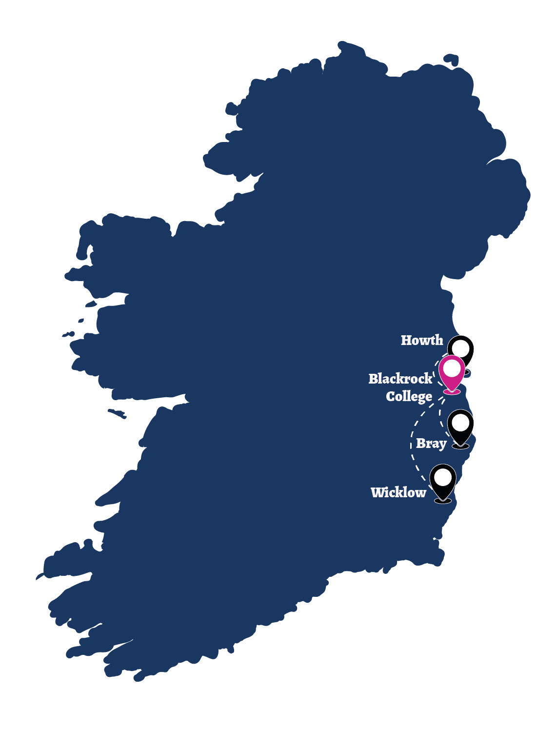 Blackrock college; Bray; Wicklow; Howth; Irlanda; vacanza studio; mare; inglese; escursioni; città