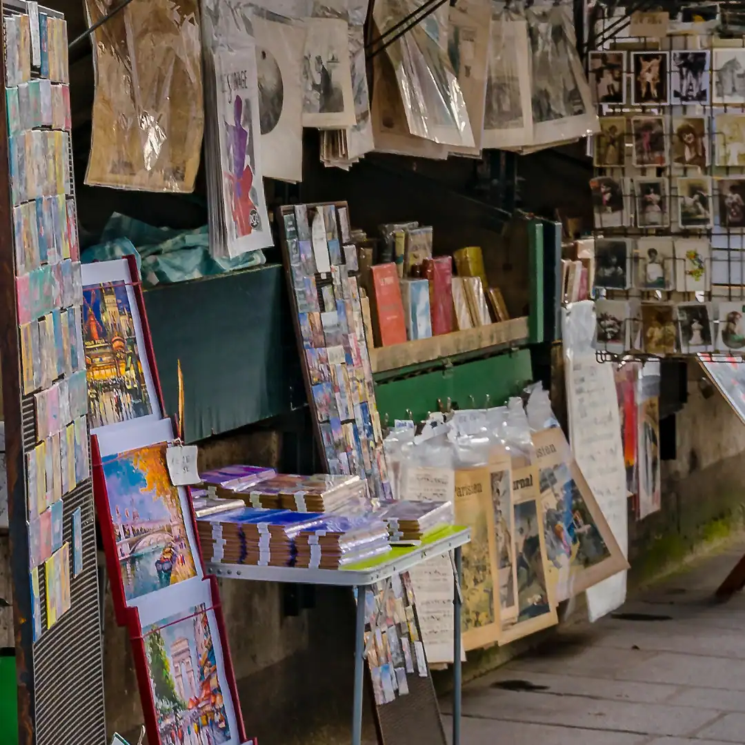 Mercato di arte e cartoline