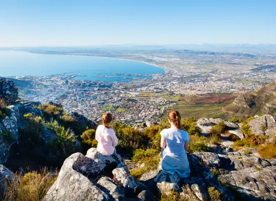 persone vista panoramica cape town sudafrica